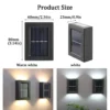 Solar Wall Lamps LED Outdoor Fence Deck Path Garden Patio Pathway Stairs Lights - Image 6