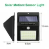 Solar Light PIR Motion Sensor Wall Lights Waterproof Outdoor Wireless Solar Powered Street Light Garden Decor - Image 5