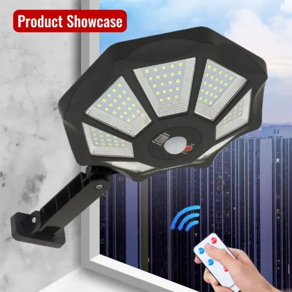 New 2400mAh  Solar Lights Waterproof Security Flood Lights Outdoor Motion Sensor Wall Light Waterproof Garden Yard Street Lamp