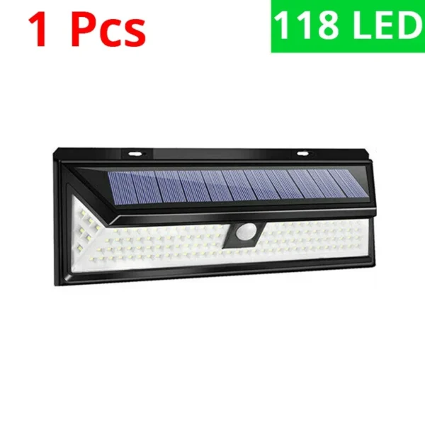 WAKYME 118 LED Solar Light PIR Motion Sensor Wall Lamp Outdoor Waterproof Solar Powered Garden Decoration Emergency Light - Image 9