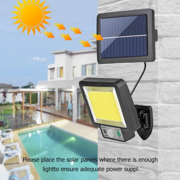 LED Split Solar Wall Light Outdoor Waterproof Motion Sensor Outdoor Home Garden Yard Lamp Backyard Accessory - Image 5